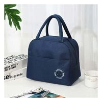 Lonchera Termica con Bolsillo Exterior y Etiqueta Oso Azul marino
