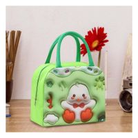 Bolsa Termica para Comidas Caseras Estilo Kawaii Verde Y notas