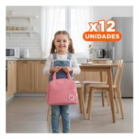 Pack12 Organizador y Bolsillo Exterior Practico para Uso Diario Rosado Y Regalo Sticker