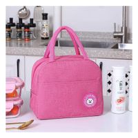 Caja de Almuerzo y Bolsillo Exterior Practica para Uso Diario Rosado Y Papel Regalo
