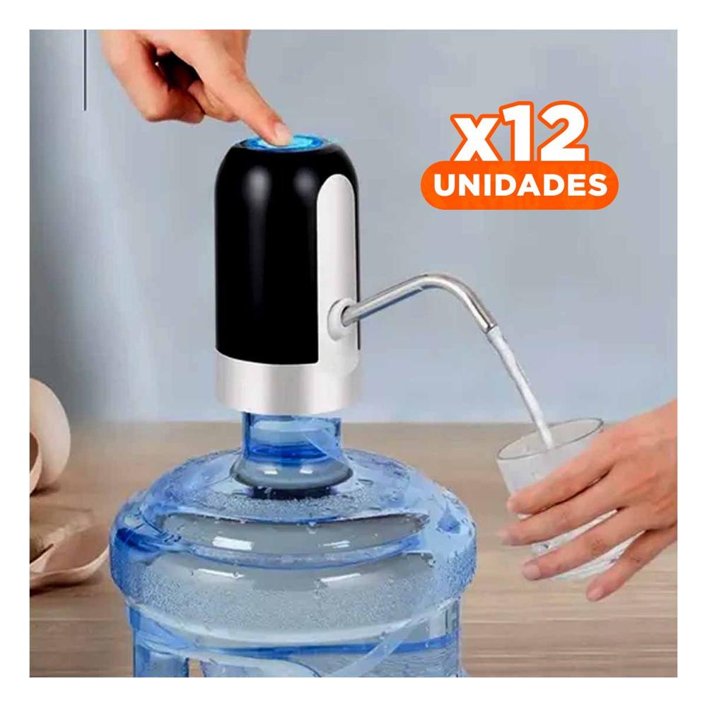 Pack12 Modulo de Color Negro Recargable con Sistema Electrico para Agua Y Regalo Sticker