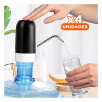 Pack4 Sistema de Color Negro Electrico para Agua con Bateria Recargable Y Regalo Sticker