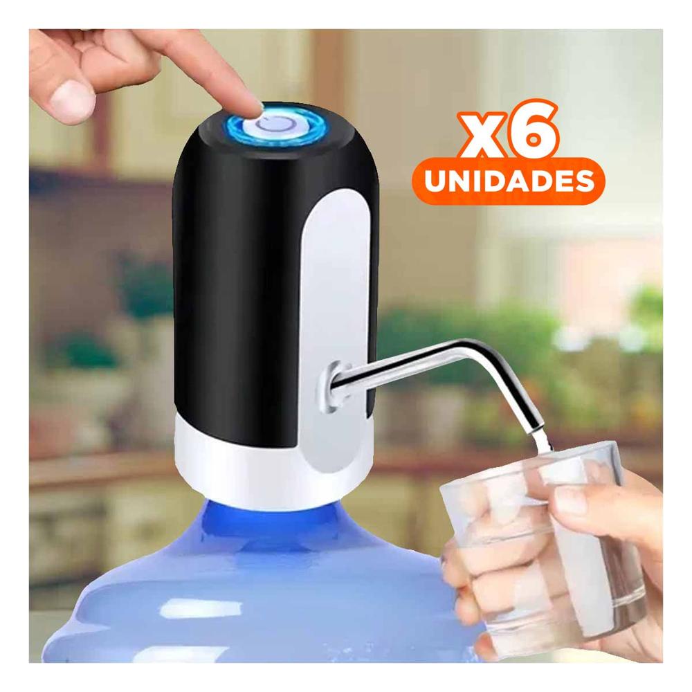 Pack6 Sistema de Color Negro de Agua con Tecnologia Electrico Recargable Y Papel Regalo