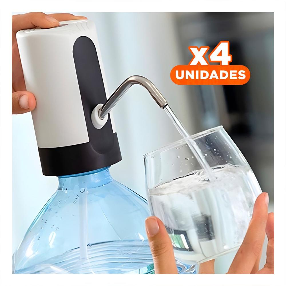 Pack4 Bomba Recargable de Color Blanco de Agua con Funcion Electrica Y Papel Regalo