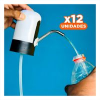 Pack12 Modulo Dispensador de Agua Electrico Recargable de Color Blanco Y Papel Regalo