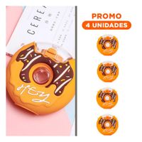 Pack4 Vaso Redondo Dona 14x5cm Amarillo Para Bebidas Y Casa