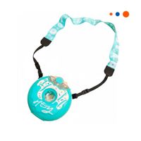 Botella Redonda Celeste 14x5cm Para Agua Y Bebidas En Casa Y Regalo Sticker