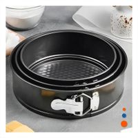 Accesorios Desmontables de Horno Plateado Set 3 Moldes Circulares Y notas