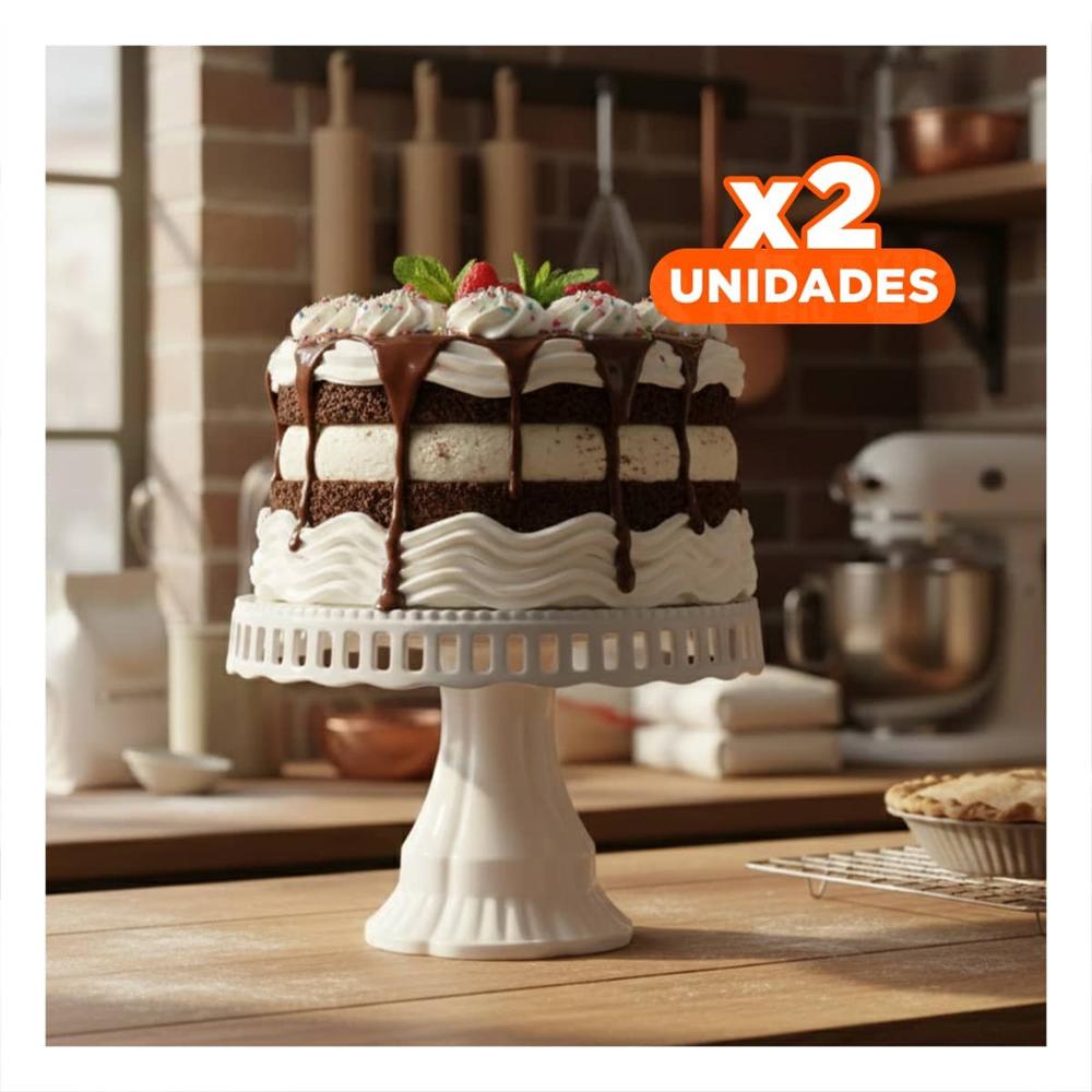 Pack2 Base Redonda para Torta Blanco 32 cm para Fiesta en Hogar Y Papel Regalo