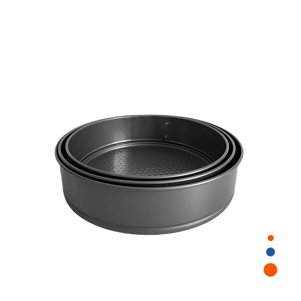 Utensilios Desmontables para Hornear Plateado Juego 3 Moldes Circulares Y Regalo Sticker