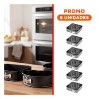 Pack6 Kit de Moldes para Cocina Plateado con 3 Formas y Medidas Versatiles Y Regalo Sticker