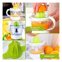 Exprimidor Compacto Blanco con Verde Plastico Para Frutas Citricas YLigas Regalo