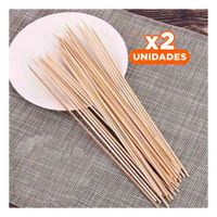 Pack2 Palitos 85unid en Bambu Natural para Parrilla y Eventos 30cm YPapel Regalo