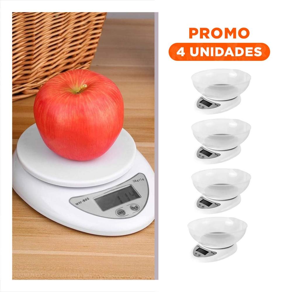 Pack4 Equipo Digital de Cocina Electronico Medicion Rapida y Compacta
