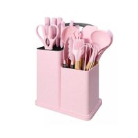 Set Rosado para Cocina Profesional Compuesto por 18 Piezas Inoxidable YRegalo Sticker