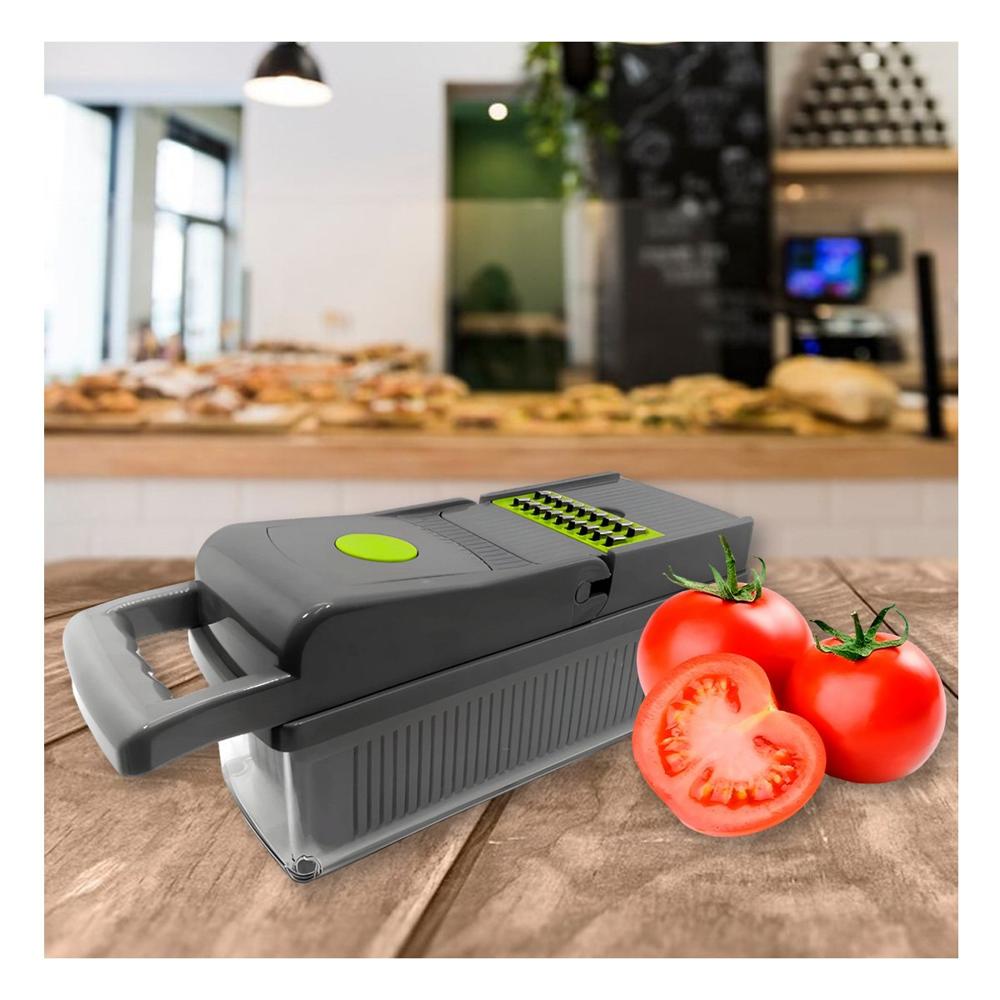 Picador de Cocina Moderna en Plastico Estable para Procesar Frutas y Verduras Y notas