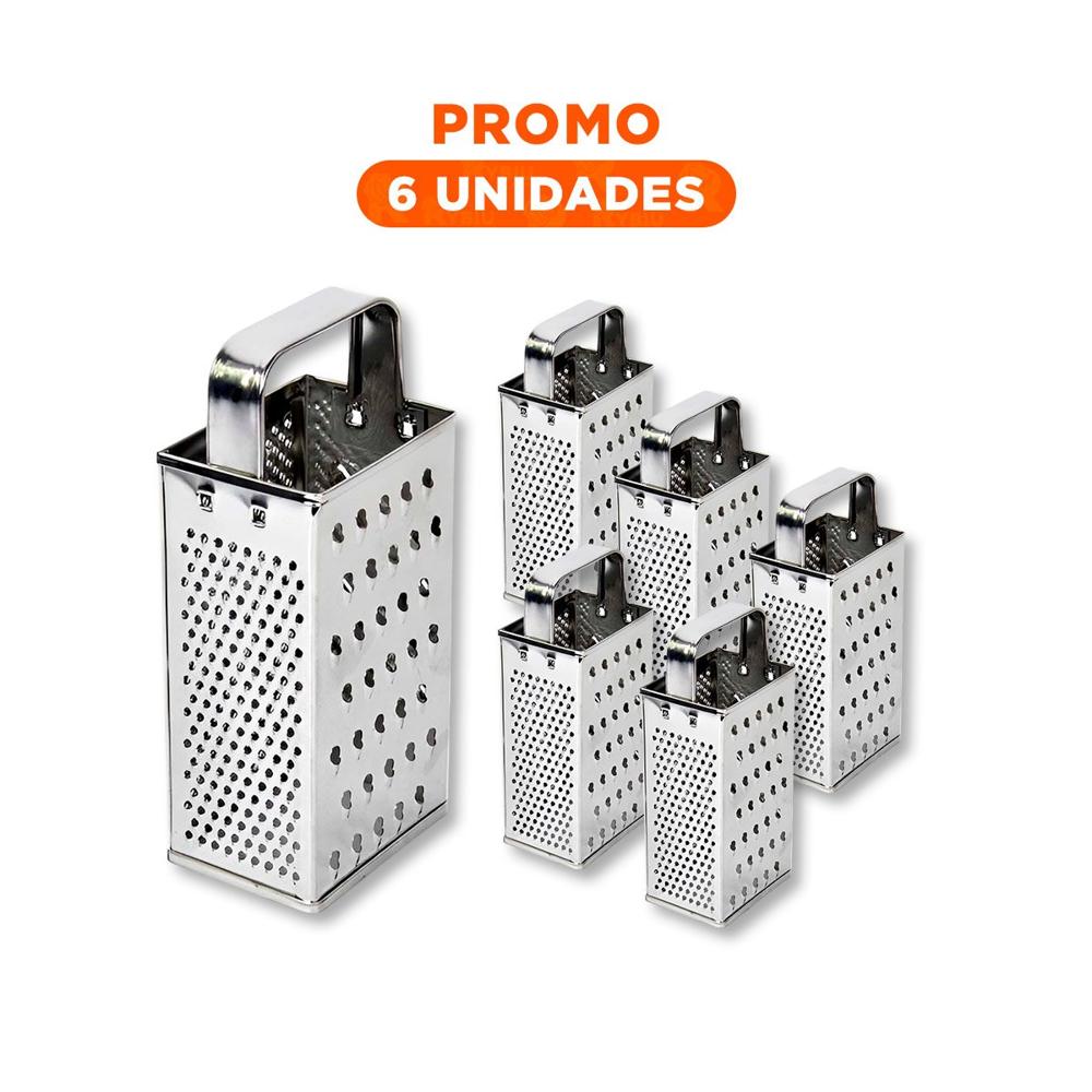 Pack6 Molinillo Ligero de Metal Multiuso Queso Verduras y Frutas Facil de Usar Y Regalo Sticker