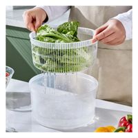Escurridor Manual con Giro Rapido para Verduras y Frutas Blanco con Naranja DAY Y Papel Regalo