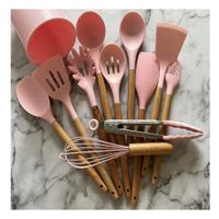 Set Organizador de 12 Piezas en Silicona Color Rosado para Espacios Practicos Ynotas