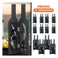 Pack12 Envases Saca Corchos Negro Para Fiesta Y Cocina Con Estilo Moderno Y Durable