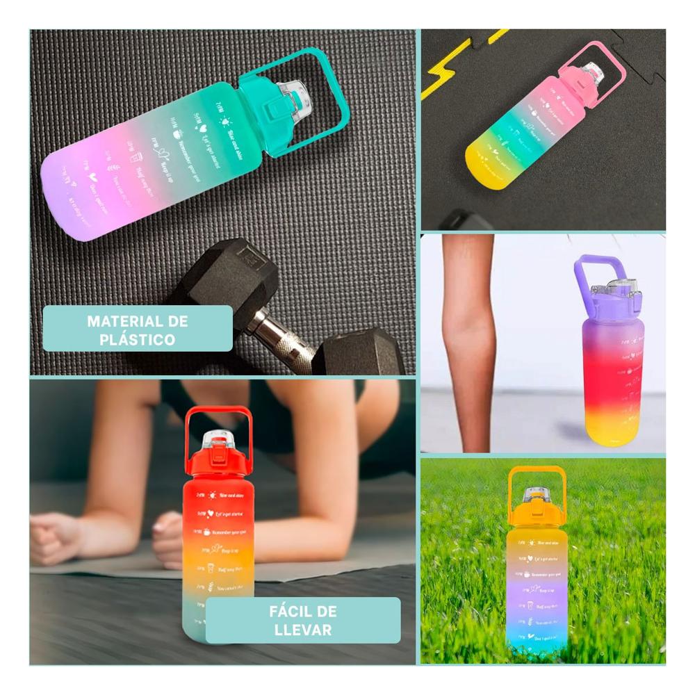 Recipiente 2lt Multicolor para Agua y Acompañamiento en Deportes Y Ligas Regalo
