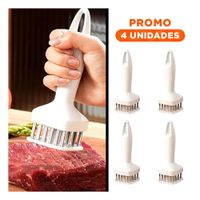 Pack4 Aparato Ablandador de Carne Blanco Cocina y Cortes Precisos