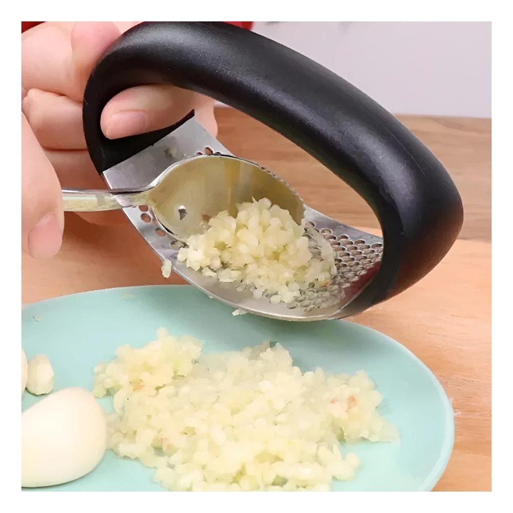 Extractor de Ajo Mango de Plastico en Aluminio Duradero para Cocina Y Papel Regalo