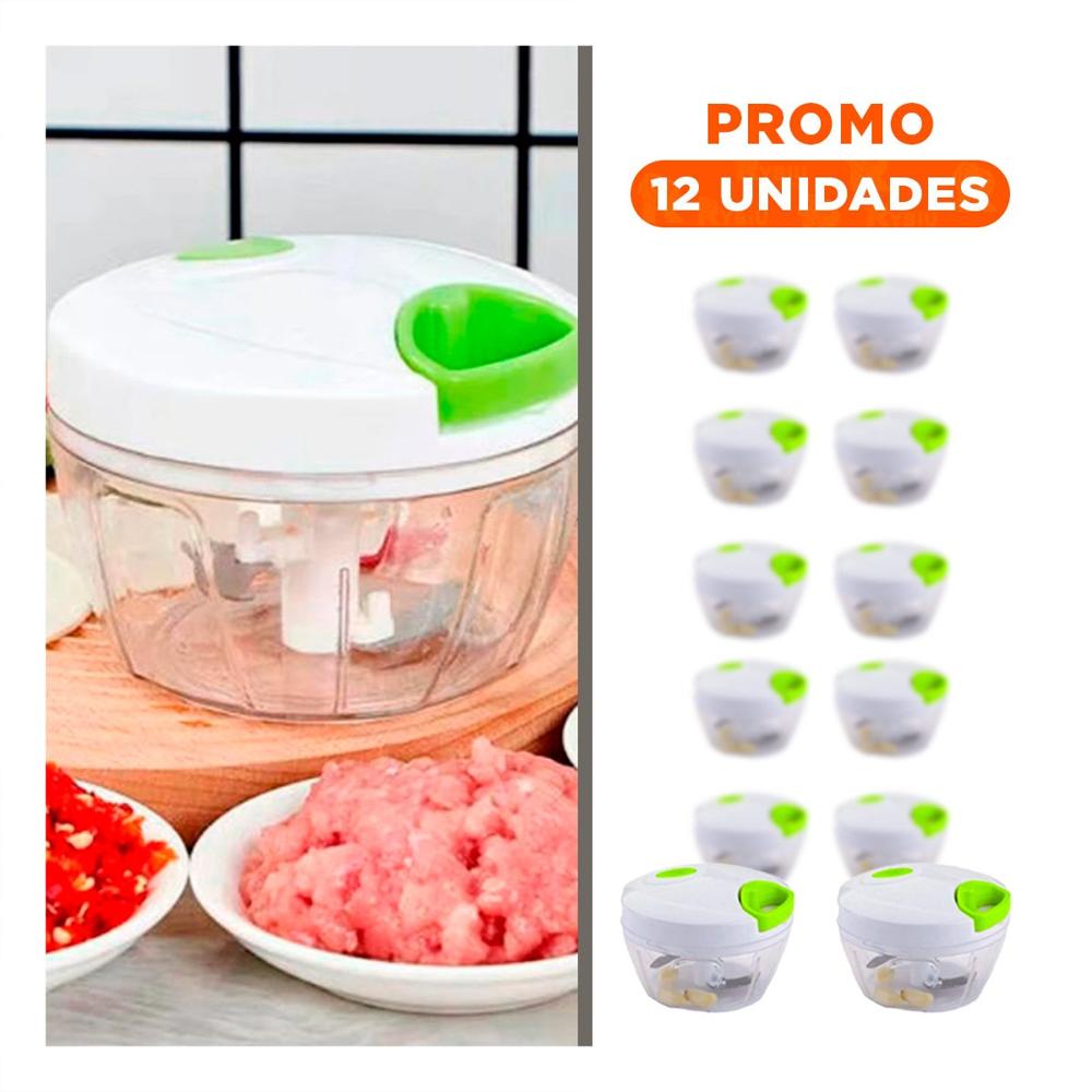 Pack12 Triturador de Uso Diario en Acrilico Resistente con Sistema de Pita y Tapa Blanca