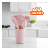 Pack12 Kit Organizador 12 Piezas Color Rosado en Silicona para Espacios Modernos YPapel Regalo