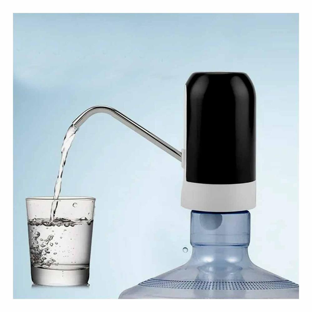 Dispensador Recargable Electrico de Color Negro para Agua en Hogar Y notas