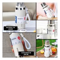 Termo Blanco 500ml con Tapa Segura para Café Té y Bebidas Frías YLigas Regalo