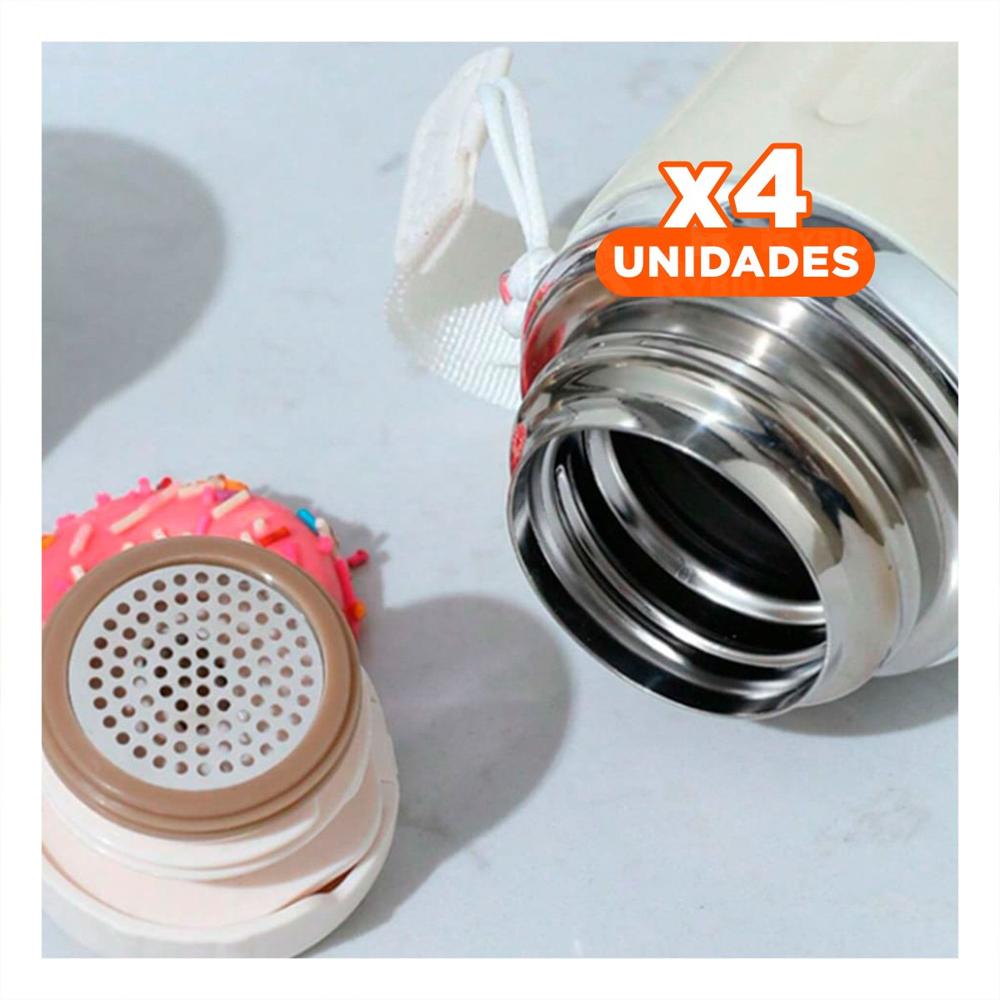 Pack4 Envase 800ml Blanco Ligero y Comodo para Transportar Bebidas Diarias YPapel Regalo