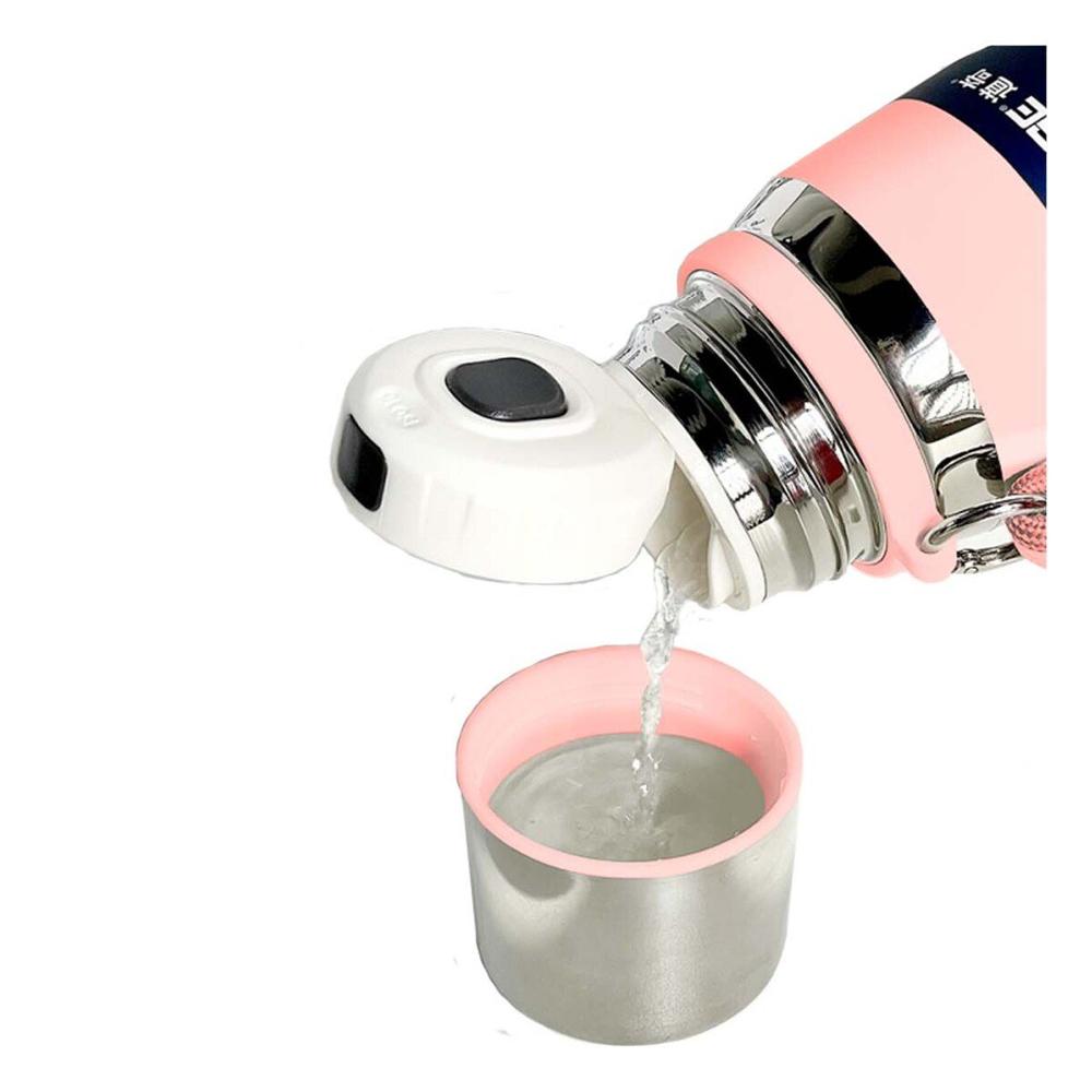 Termo Rosado 500ml para Uso Diario en Oficina Hogar y Picnic YRegalo Sticker
