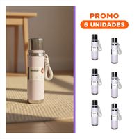 Pack6 Frasco Lila 800ml con Tapa Segura para Café Té y Bebidas Calientes YRegalo Sticker