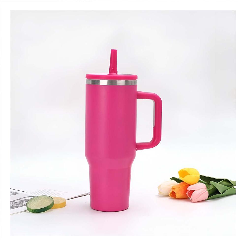 Termo 1200ML en Color Fucsia con Pico Practico y Asa Resistente en ABS y Acero Y notas