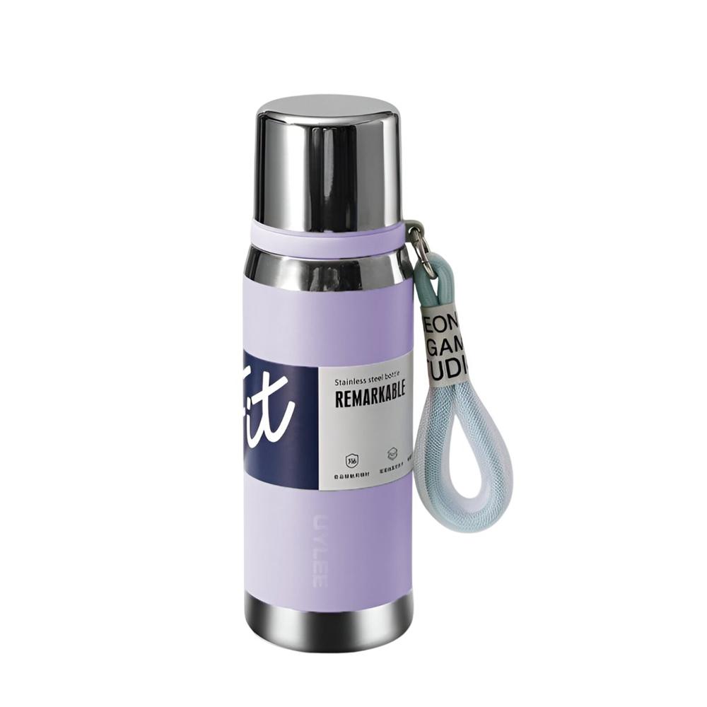 Termo Lila 800ml para Uso Diario en Oficina Hogar y Picnic YRegalo Sticker