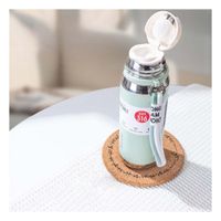 Termo Verde Agua 800ml para Bebidas Calientes y Frías en Oficina Hogar Y notas