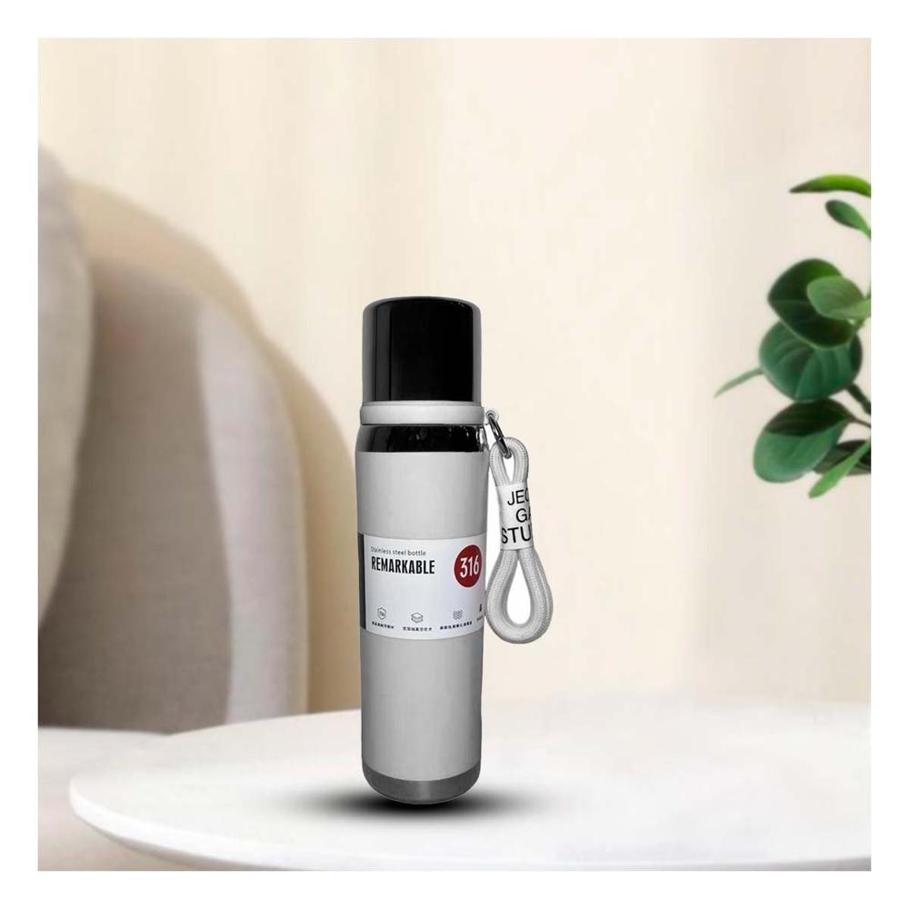 Termo Color Blanco 800ml con Tapa Hermética para Café Té y Bebidas Diarias