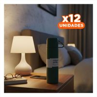 Pack12 Vaso Termico con 2 Tazas Verde para Oficina y Viaje YRegalo Sticker