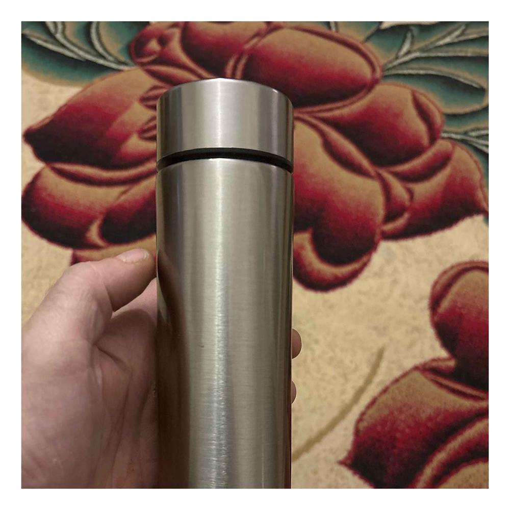 Vaso Termico Digital 500 ml Plateado con Filtro para Infusiones YPapel Regalo