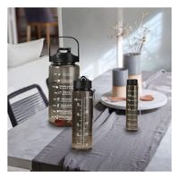 Tomatodo Trio Transparente Negro para Mantener Bebidas Frias y Calientes en Casa