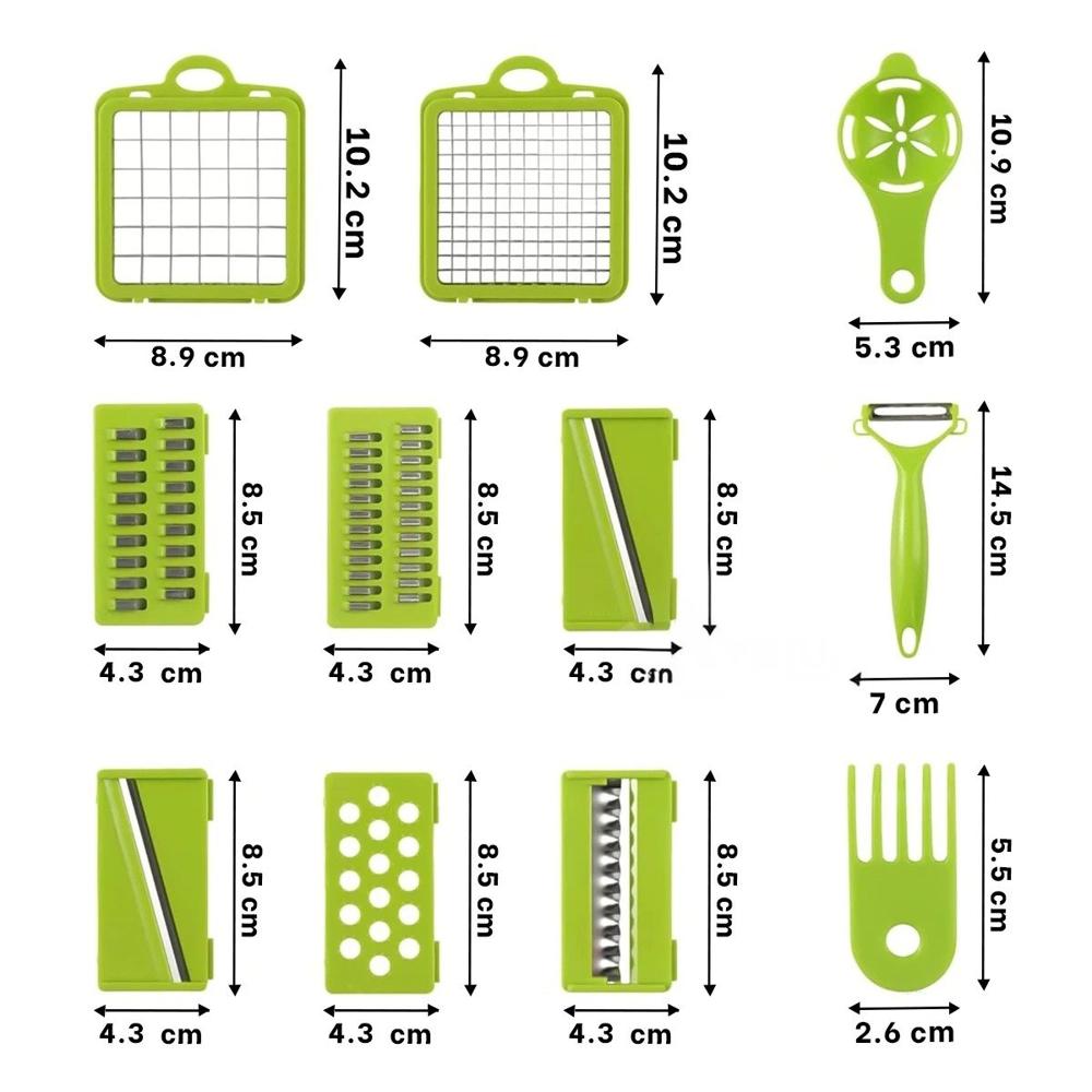 Pack12 Rallador de Preparacion Eficiente en Plastico Resistente
