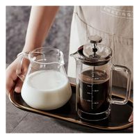 Prensa Francesa 350ML Recto Color Transparente en Borosilicato con Acero