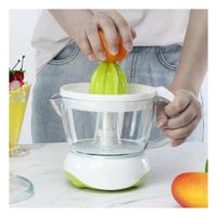 Exprimidor Multifuncional Blanco con Verde en Plastico Resistente Cocina