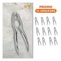 Pack12 Rompenueces Resistente Plateado Estilo Pinza Industrial