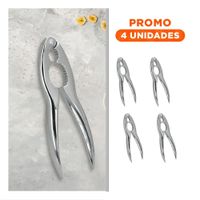 Pack4 Herramienta Clasica Plateado para Rompenueces Duradero