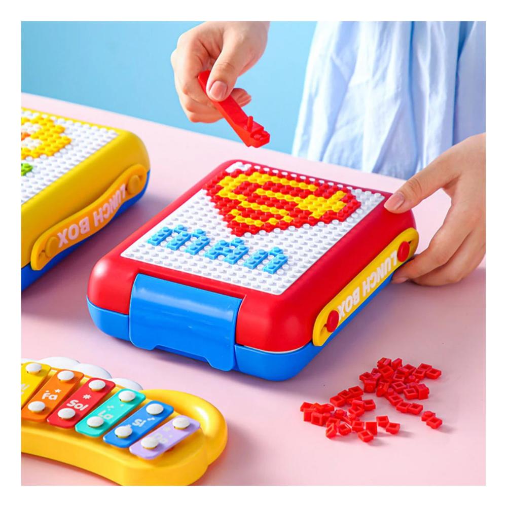 Taper Recipiente Rojo con 4 Divisiones para Llevar Comida a la Oficina YPapel Regalo