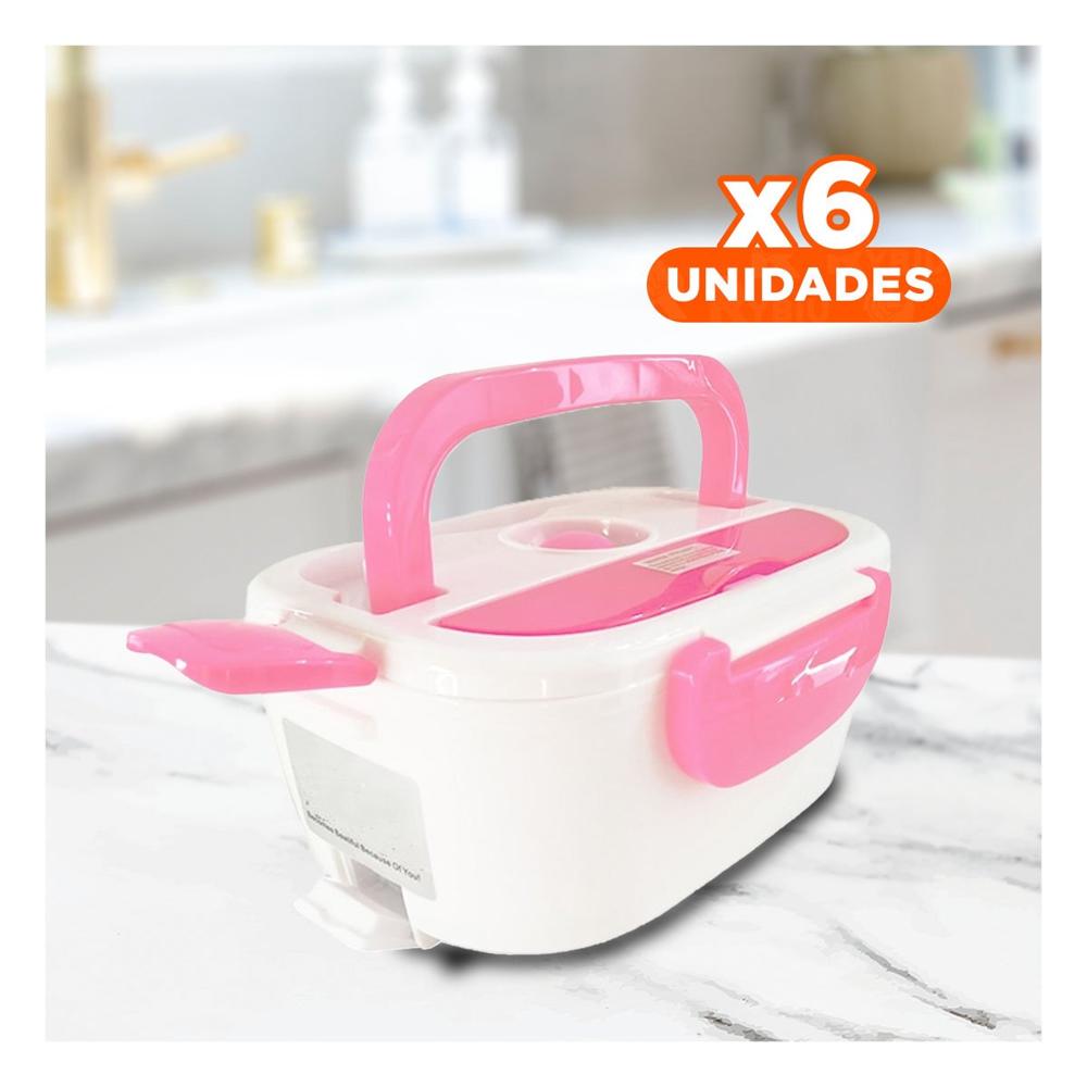 Pack6 Unidad Portatil que Funciona en Hogar y Oficina Rosado