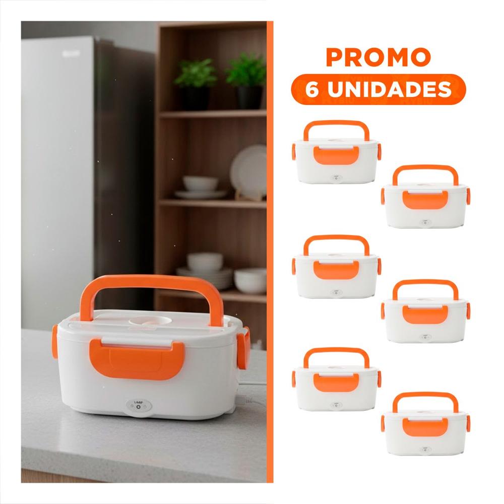 Pack6 Unidad con Funcion Calentadora para Uso Diario en Hogar Naranja Y Regalo Sticker