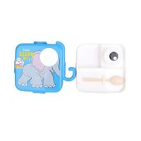 Taper Estilo Elefante con Divisiones para Bocadillos y Snack Azul YRegalo Sticker
